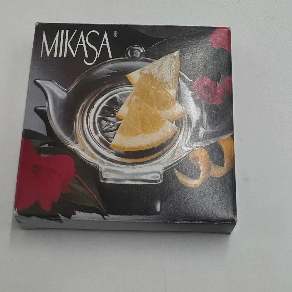 Mikasa Tea Time Tea Bag Caddy Teabag Holder Austrian Lead Crystal